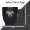 Rico Industries NCAA Central Arkansas Bears Standard 15oz Matte Black Ceramic Bistro Mug view 4
