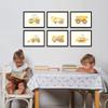 Construction Car Posters for Kids Bedroom/Set of 6 Boys Room Wall Decor, Construction Decor for Boys Room/Car Art, Toddler Boy Room Decor/Cute Vehicle Paintings Nursery Artwork (8 x 10, Inches) view 4
