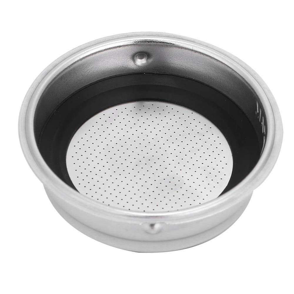 AUNMAS Stainless Steel Portafilter Basket Double Filter Fine Mesh Strainer Coffee Filter Office Machine Replacement Double Serving