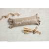 Mud Pie Thanksgiving Ruffle Pillow, 10 1/2" x 30", Brown view 2