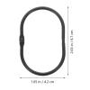 Alipis Shower Curtain Hooks Double Sided 30pcs Stainless Steel Rings Easy Install for Bath Curtain Rod view 2