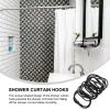 Alipis Shower Curtain Hooks Double Sided 30pcs Stainless Steel Rings Easy Install for Bath Curtain Rod view 4