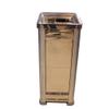DYPASA Garbage Can Fashion Creative Trash Can Square Hotel Lobby Shopping Mall Stainless Steel Trash Can with Ashtray Wastepaper Basket view 1