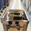 DYPASA Garbage Can Fashion Creative Trash Can Square Hotel Lobby Shopping Mall Stainless Steel Trash Can with Ashtray Wastepaper Basket view 3
