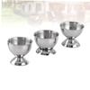 Housoutil 3pcs Egg Holder Tray Cup Stainless Steel Egg Rack Easy Clean Dishwasher Safe Cups view 2