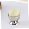 Housoutil 3pcs Egg Holder Tray Cup Stainless Steel Egg Rack Easy Clean Dishwasher Safe Cups view 3