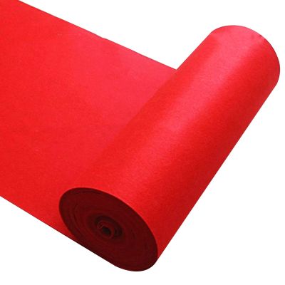 Red Carpet Runner for Events 2mm Not Slip Wedding Aisle Runner Non-Slip Bridal Walkway Runner Rug for Wedding Church Decoration Opening Celebration Event (Size : 1.2x20m)
