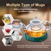 Bsigo Cute Cat Mug Set & Electric Smart Mug Warmer for Home & Office, Beverage Tea & Coffee Cup Warmer with 3-Temp Settings, 8H Auto Shut Off, Green view 4