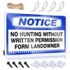 Garage Signs Funny Notice No Hunting Without Permission Tin Sign Decor For Man Cave Funny Gifts For Boss (Size : 20X30CM) view 1