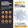 BNX TruFilter 20x20x1 Air Filter MERV 11 (6-Pack) - MADE IN USA - Allergen Defense Electrostatic Pleated Air Conditioner HVAC AC Furnace Filters for Allergies, Dust, Pet, Smoke, Allergy MPR 1200 FPR 7 view 3
