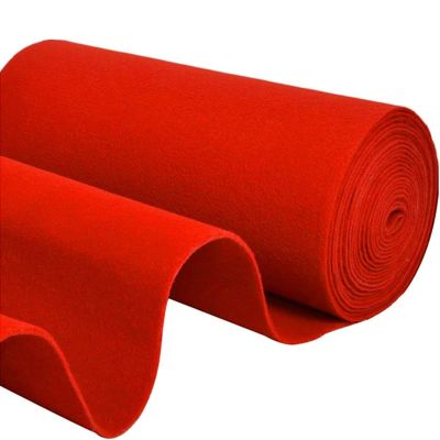 Red Carpet Runner 10m 20m Wedding Aisle Runner with Carpet Tape Non-Slip Walkway Runner Rug Polyester Runner Hallway for Birthday Church Decoration Party (Size : 1.2x30m)