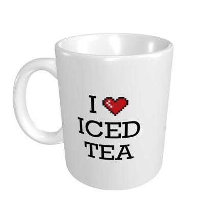 Abipuir Coffee Mug Women I Love Iced Tea Mug Office Coffee Mug Large Coffee Mugs