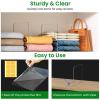 Jogori Shelf Dividers for Closet Organization: 8 Pack 10" Tall X 8.4" Deep Acrylic Clear Vertical Shelves Separators - Adhesive Adjustable Easy to Install Remove - Handbags/Clothes/Towel Storage view 2