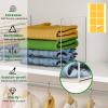 Jogori Shelf Dividers for Closet Organization: 8 Pack 10" Tall X 8.4" Deep Acrylic Clear Vertical Shelves Separators - Adhesive Adjustable Easy to Install Remove - Handbags/Clothes/Towel Storage view 3