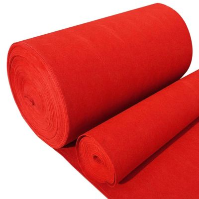 Wedding Carpet Runner 10m 20m Red Aisle Runner Rug Non-Slip Walkway Runner with 1 Piece Carpet Tape for Birthday Decoration Ceremony Banquet Prom, Cutable (Size : 1.5x25m)