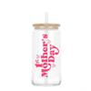 1st Mothers Day Iced Coffee Cup - 16oz Glass Can for Coffee, Smoothies, Sodas & More - Mothers Day Gift for New Moms view 1