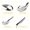 Stainless Steel Chinese Soup Spoons Set of 6 Asian Soup Spoons Silverware Cucharas Para Comer for Ramen Pho Wonton Dumpling Noodles view 3