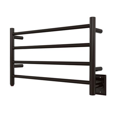 HEATGENE Towel Warmer 4 Bar Towel Dryer Wall-Mounted Plug-in Bath Towel Heater - Venetian Bronze