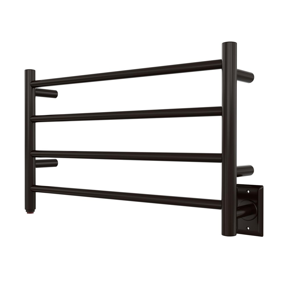 HEATGENE Towel Warmer 4 Bar Towel Dryer Wall-Mounted Plug-in Bath Towel Heater - Venetian Bronze