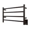 HEATGENE Towel Warmer 4 Bar Towel Dryer Wall-Mounted Plug-in Bath Towel Heater - Venetian Bronze view 1