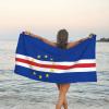 Flag of Cape Verde Beach Towel Quick-Dry Bath Towel Lightweight Portable for Summer view 1
