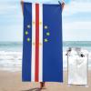 Flag of Cape Verde Beach Towel Quick-Dry Bath Towel Lightweight Portable for Summer view 3