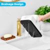 VITVITI Bathroom Counter Organizer, Toothbrush Holder for Bathroom, Resin Bathroom Organizer Countertop Storage for Cotton Ball/Vanity/Toothpaste, White Marble Look view 4