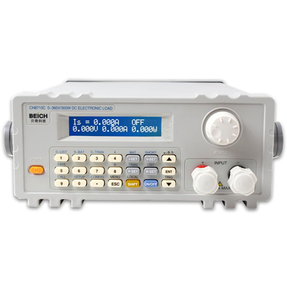 CH8710C Programmable DC Electronic Load Tester 360V / 30A 300W Battery Capacity Discharge Tester
