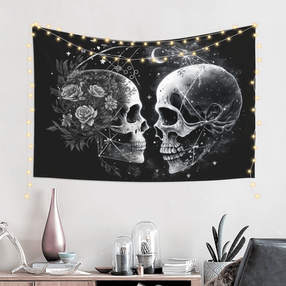 Baxozud Skeleton Love Tapestry Home decoration,Tapestry Psychedelic Tapestry Wall hanging Bedding Tapestry