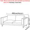 Custom Made Nockeby Loveseat Couch Velvet Replacement Covers Fits IKEA Nockeby 2 Seat Sofa,Nockeby Sofa Cover(202cm/79.53 inches),Only Cover.Don't Fit Nockeby 3 Seat Sofa (Cold White) view 4