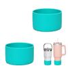 2Pcs Silicone Bumper Boot for Stanley Quencher Adventure 40oz Tumbler with Handle & Stanley IceFlow 20oz 30oz, Protective Water Bottle Bottom Sleeve Cover, Stanley Tumbler Accessories (Lime Green) view 1