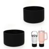 2Pcs Silicone Bumper Boot for Stanley Quencher Adventure 40oz Tumbler with Handle & Stanley IceFlow 20oz 30oz, Protective Water Bottle Bottom Sleeve Cover, Stanley Tumbler Accessories (Black) view 1