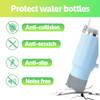 2Pcs Silicone Bumper Boot for Stanley Quencher Adventure 40oz Tumbler with Handle & Stanley IceFlow 20oz 30oz, Protective Water Bottle Bottom Sleeve Cover, Stanley Tumbler Accessories (Skin Colour) view 2