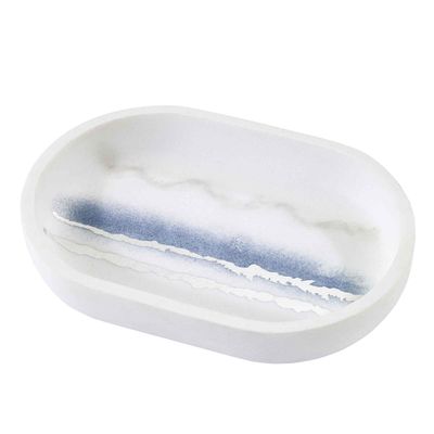 Avanti Linens - Soap Dish, Resin Countertop Accessories, Marble Inspired Bathroom Essentials (Murano Collection)