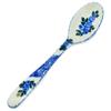 Polmedia Polish Pottery Spoon UNIKAT - Blue Berry Special Pattern Handmade in Boleslawiec Poland + Certificate of Authenticity view 1