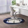 Purple Blue PU Leather Computer Gaming Rolling Chair Mat Wave Like Color Cool Artistic for Carpet Desk Chair Mat Computer Chair Mat Floor Protector for Office Gaming Room Abstract Diameter 47.2 in view 1