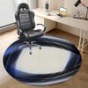 Purple Blue PU Leather Computer Gaming Rolling Chair Mat Wave Like Color Cool Artistic for Carpet Desk Chair Mat Computer Chair Mat Floor Protector for Office Gaming Room Abstract Diameter 47.2 in view 4