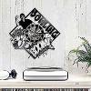 Silent Non-Ticking Wall Clock Bowling Club Wall Decoration Bowling Player Bowling Bow Decoration Vinyl Record Wall Clock Handmade Wall Clock view 4