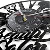 Modern Roman Numerals Wall Clocks Beauty Salon Vinyl Record Wall Clock Hairdresser Hair Salon Beautiful Salon Wall Art Decor Technician view 2