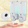 350 / 700ml Wall Mounted Foam Soap Lotion Dispenser, Double Wall Mount Shampoo and Soap Dispensers, for Bathroom and Kitchen Sink(Dual Outlet 700ml) view 2
