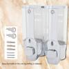 350 / 700ml Wall Mounted Foam Soap Lotion Dispenser, Double Wall Mount Shampoo and Soap Dispensers, for Bathroom and Kitchen Sink(Dual Outlet 700ml) view 3