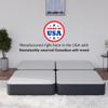 Greaton, 4-Inch Sturdy Wood Box Spring for Mattress Support - Durable and Fully Assembled, Natural Wood Foundation for California King(FOLD), Black view 3