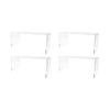 Marketing Holders 4 Pack Acrylic Riser Display Stand 12 Inch Wide by 4.5 Inch Deep Clear Plastic Countertop Tabletop Showcase Pedestal for Boutiques Jewelry Stores and Florists view 1