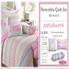 Cozy Line Home Fashions Pink Ruffle Flowers Polka Dot Girl 100% Cotton Reversible Quilt Bedding Set, Coverlet, Bedspread for All Seasons (Queen - 6 Piece) view 2