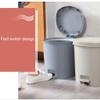 DYPASA Garbage Can Plastic Trash Can Household Thickening Pedal Trash Can Kitchen Bathroom Supplies Wastepaper Basket (Color : Beige, Size : Medium) view 3