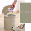 DYPASA Garbage Can Plastic Trash Can Household Thickening Pedal Trash Can Kitchen Bathroom Supplies Wastepaper Basket (Color : Beige, Size : Medium) view 4