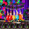 231 PCS Glow Neon Party Supplies Glow in The Dark Party Decorations BlackLight Party Tableware Set - Plates, Banner, Fluorescent Balloons, Neon Glow Tablecloths, Stars Garland, Cups, Napkins Serves 20 view 3