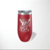 Alterd Industries Personalized Baseball Softball Coach Gift - insulated tumbler with lid, travel coffee mug, personalized stainless steel cups, 20 oz travel coffee cup (12oz Wine Tumbler, Maroon) view 4