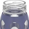 Lifefactory 22-Ounce Glass Water Bottle with Pivot Straw Cap and Protective Silicone Sleeve, Dusty Purple view 4