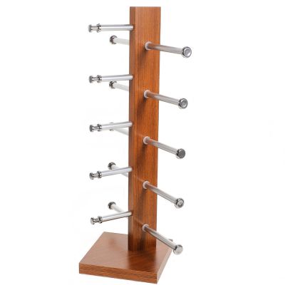 Alipis Sturdy Wooden Glasses Organizer Stand 4-tier Display Rack Eyeglass Holder for Home Shop